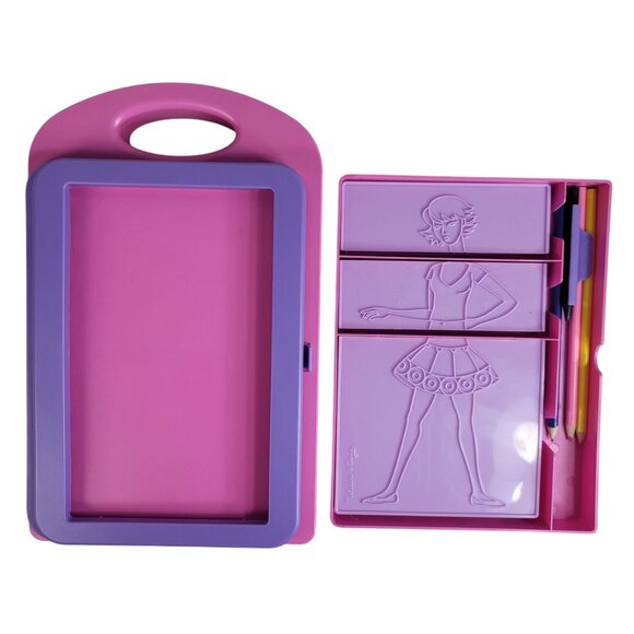 Melissa & Doug Princess Fashion Design Activity Kit Set of 2 Rubbing Arts Crafts - Picture 2 of 8